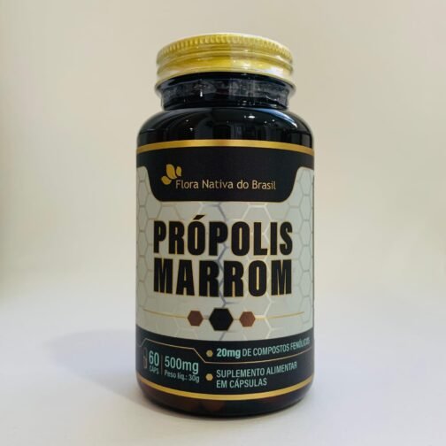 PROPOLIS MARROM 500MG 60 CAPS - NOVO