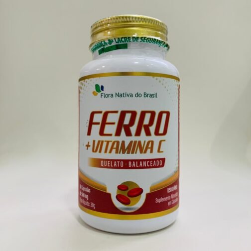 FERRO QUELATO + VITAMINA C 60 CAPS