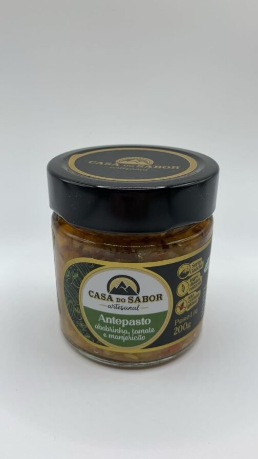 ANTEPASTO ABOBRINHA, TOMATE MANJERICAO 200G