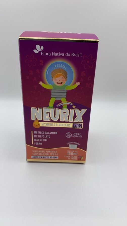 NEURIX KIDS (MG, FE, METILFOLATO E B12) SABOR SALA