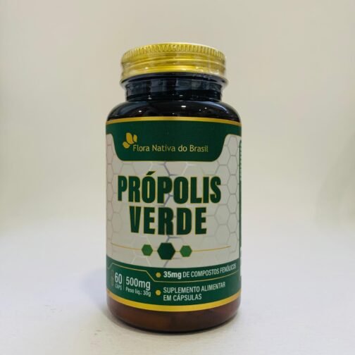 PROPOLIS VERDE EXTRATO PURO 500MG 60 CAPS - NOVO