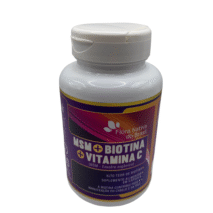 MSM + BIOTINA E VIT. C 600MG 60 CAPS  NOVO