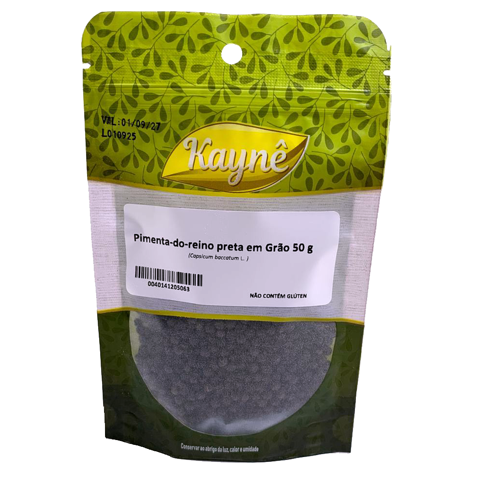 PIMENTA DO REINO PRETA EM GRÃOS 50G