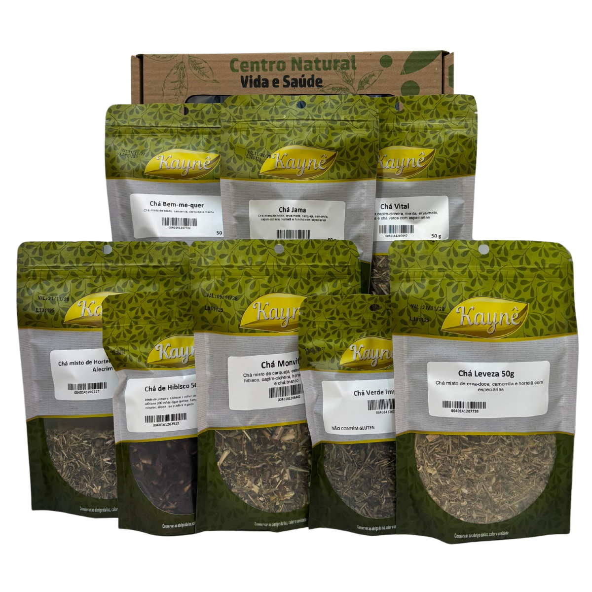 KIT CHAS FUNCIONAIS DESINCHA 8 UNID. 50G CADA