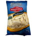BISCOITO DE POLVILHO 70G TRADICIONAL S/ GLÚTEN E S/ LACTOSE