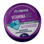VITAMINA B12 SABOR FRAMBOESA POTE 30 PASTILHAS