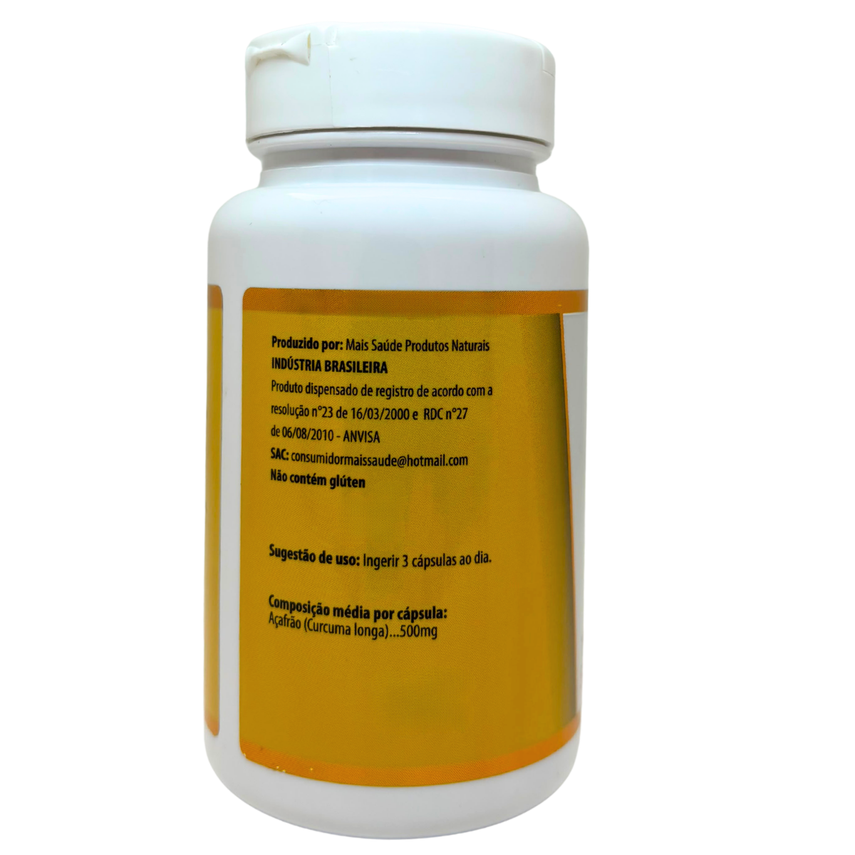 AÇAFRÃO 500MG 100 CÁPSULAS - Imagem 3