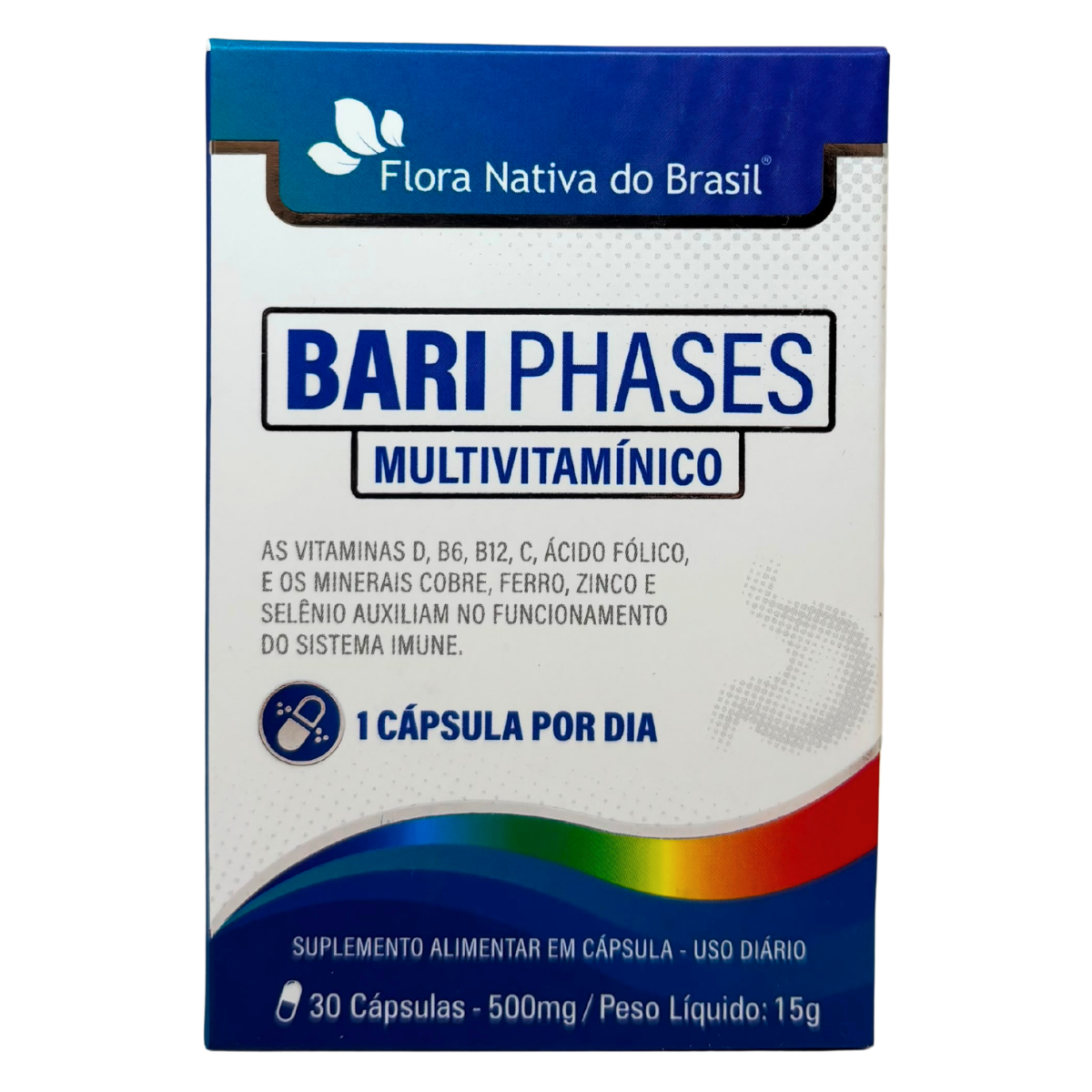 BARI PHASES (MULTIVITAMÍNICO) 500MG 30 CÁPSULAS