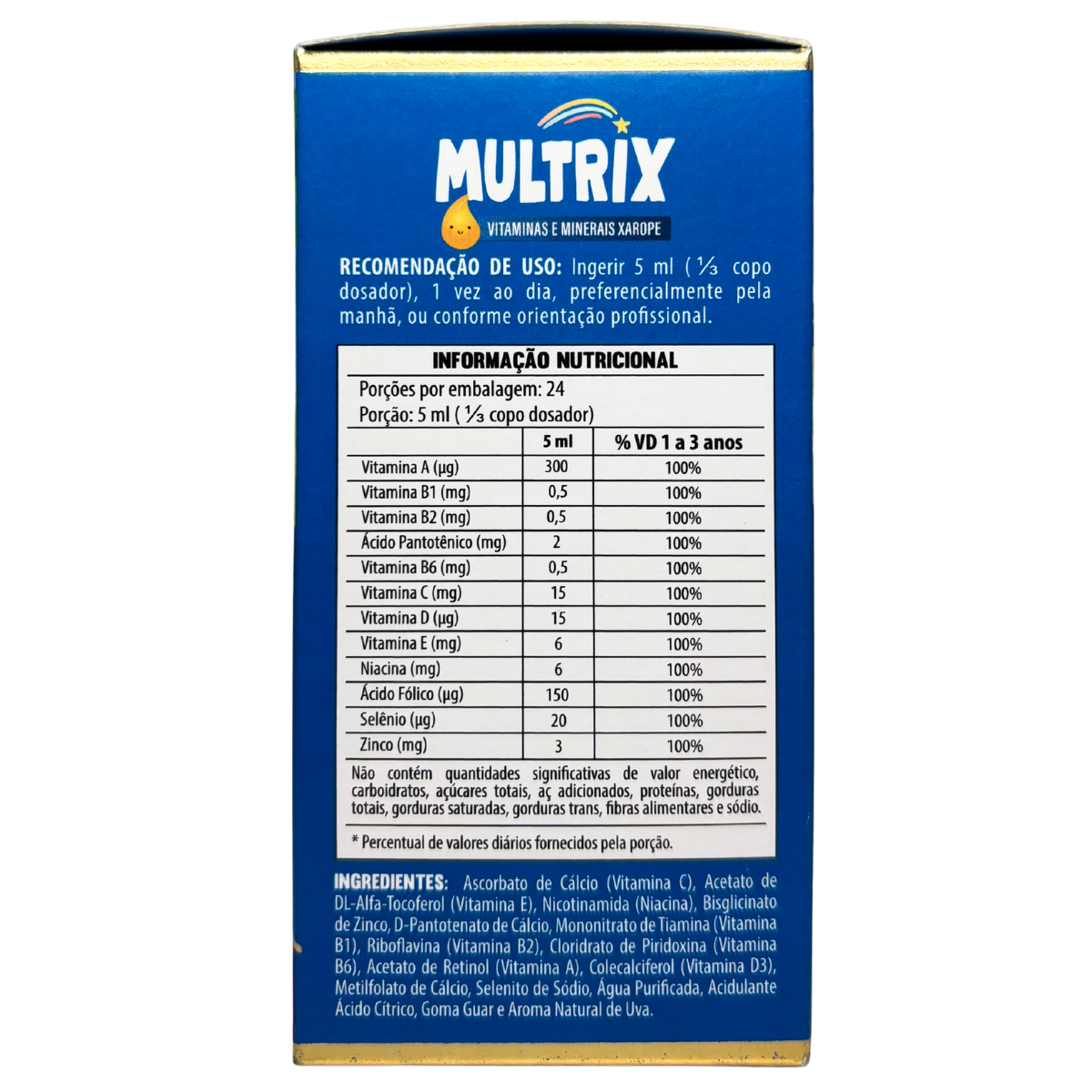KIDS MULTRIX MULTIVITAMINICO 120ML SABOR UVA - Imagem 3