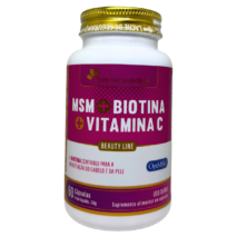 MSM + BIOTINA + VITAMINA C 600MG 60 CÁPSULAS