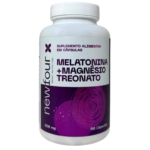 MELATONINA + MAGNÉSIO TREONATO 650MG 60 CÁPSULAS