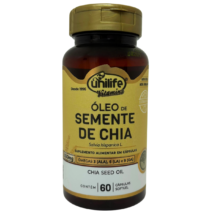 ÓLEO DE SEMENTE DE CHIA 500MG 60 CÁPSULAS