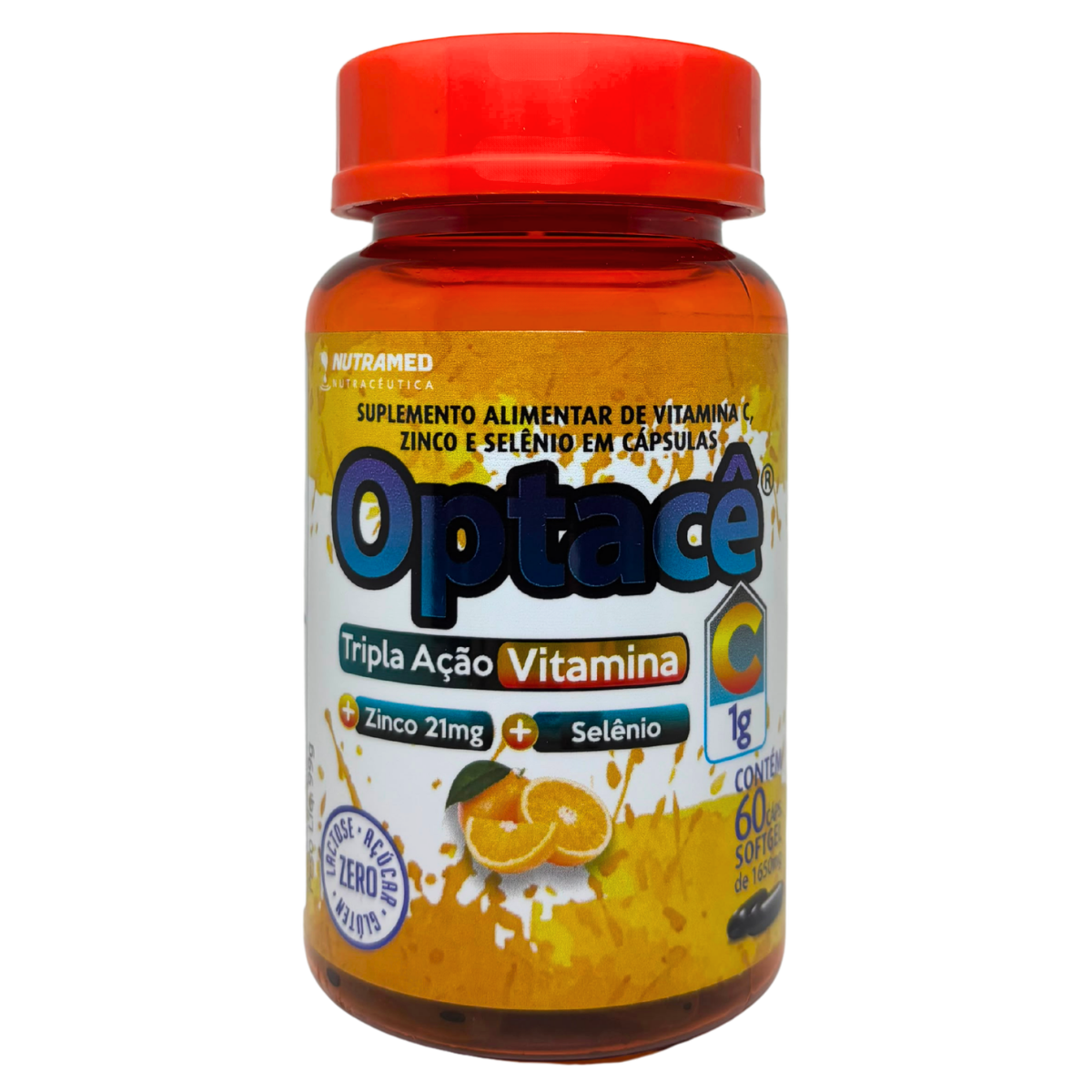 OPTACÊ TRIPLA AÇÃO VITAMINA C + ZINCO + SELÊNIO 1650MG 60 CÁPSULAS SOFTGEL