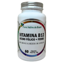 VITAMINA B12 + ÁCIDO FÓLICO + FERRO 60 CÁPSULAS