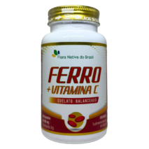 FERRO QUELATO + VITAMINA C 60 CÁPSULAS