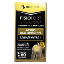 FISIOFORT PREMIUM ÁCIDO HIALUR. E COLÁGENO TIPO II 60 CÁPSULAS