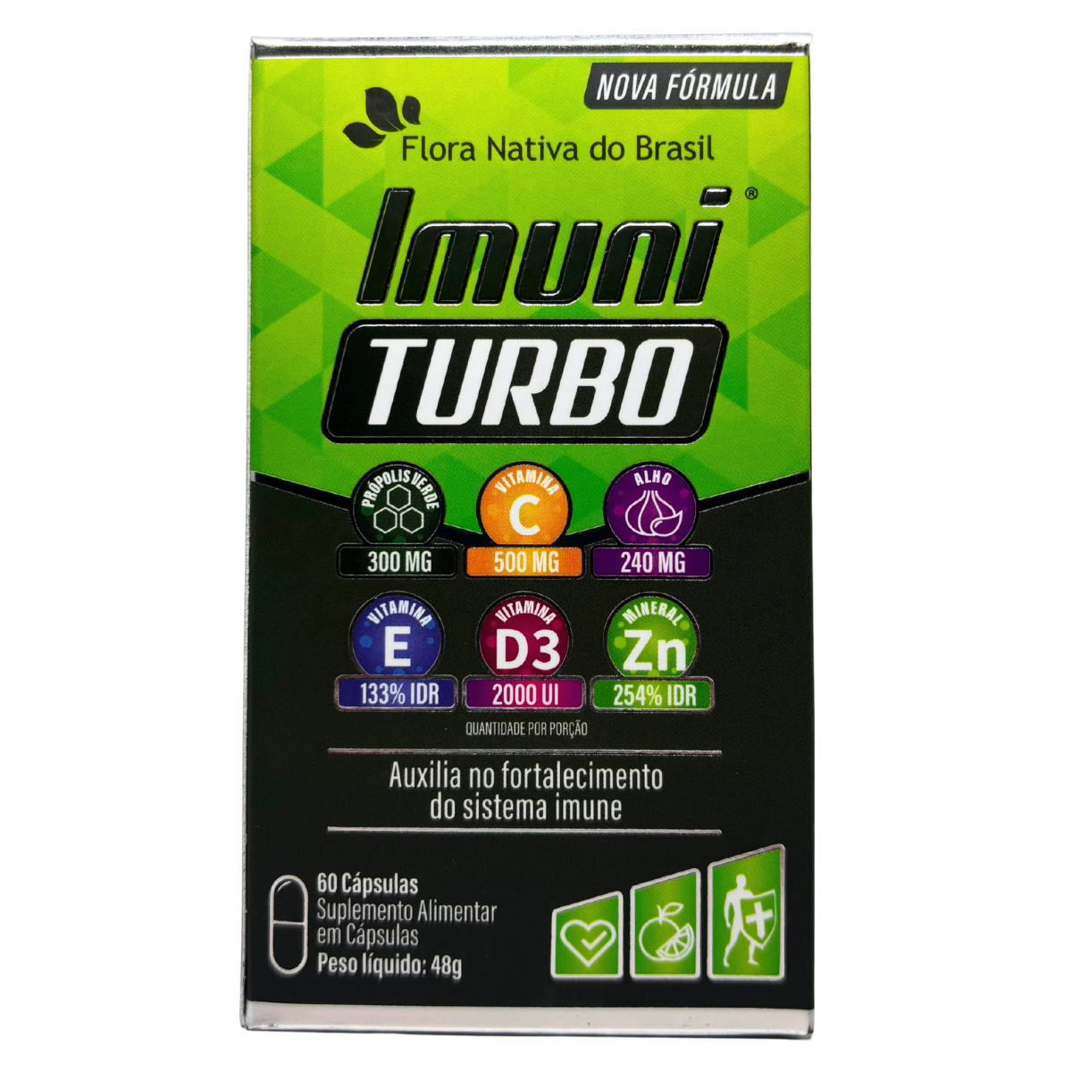 IMUNI TURBO (PROP. VERDE, ALHO, ZINCO, VITAMINAS