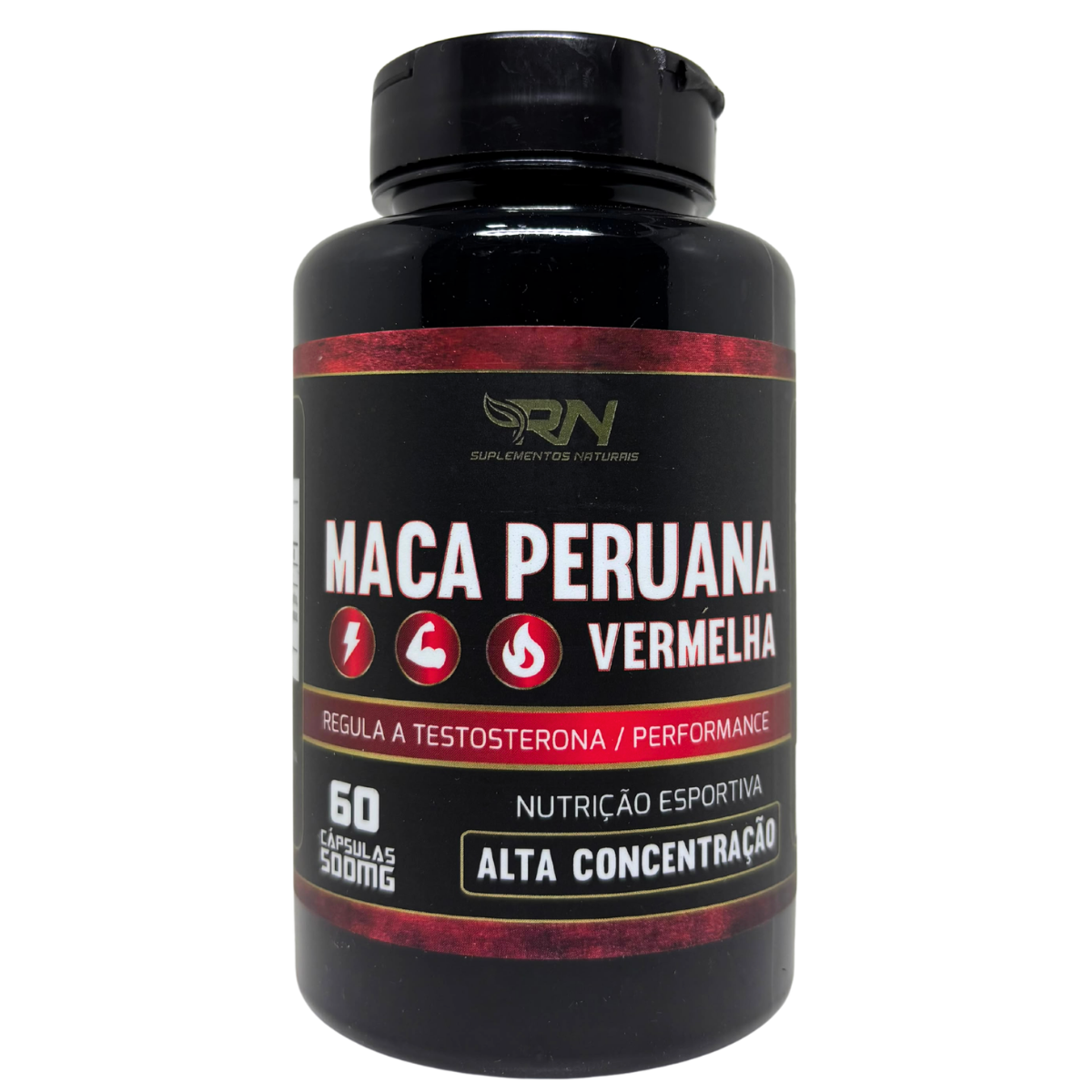 MACA VERMELHA 500MG 60 CAPS