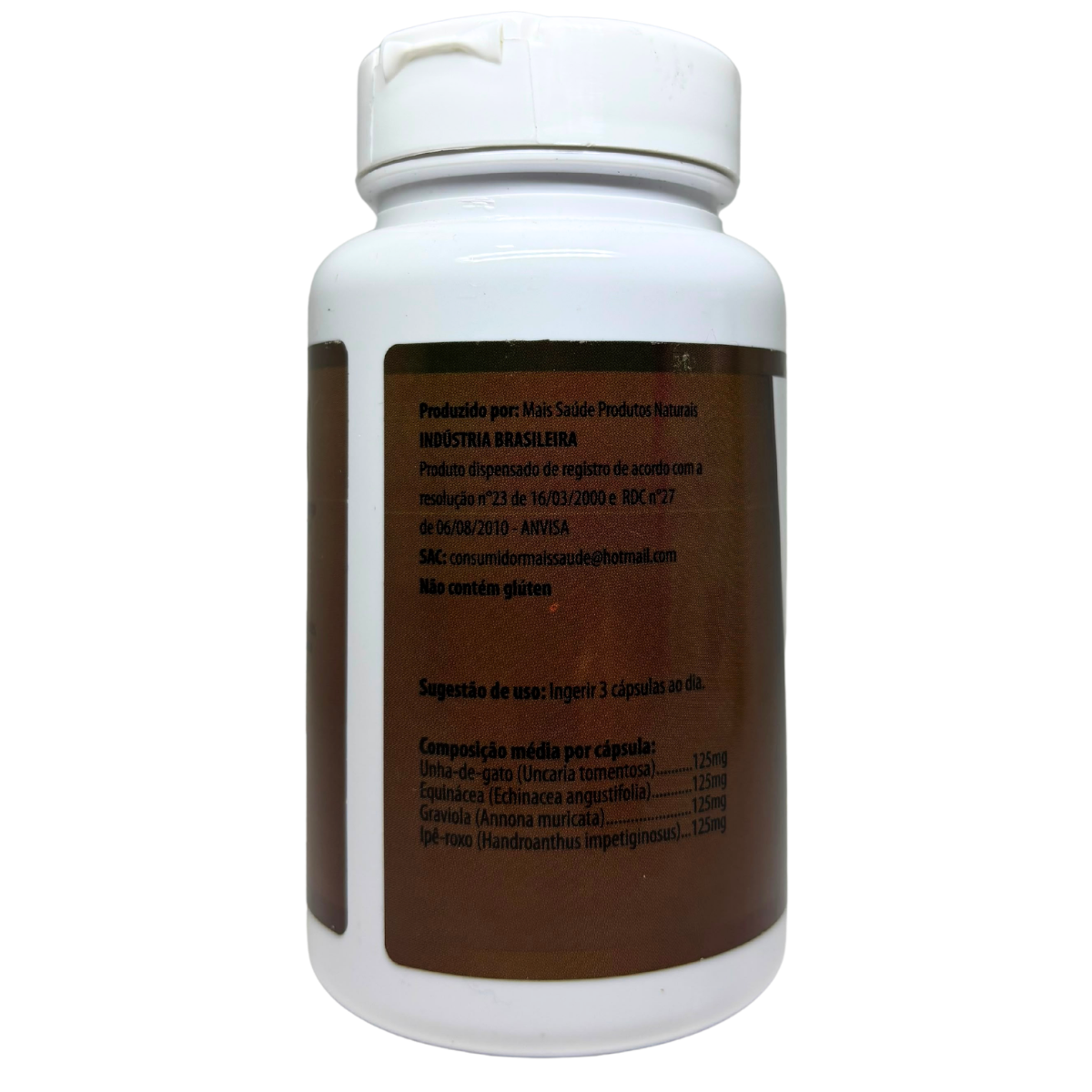 UNHA DE GATO COMPOSTA 500MG 100CAPS - Imagem 3