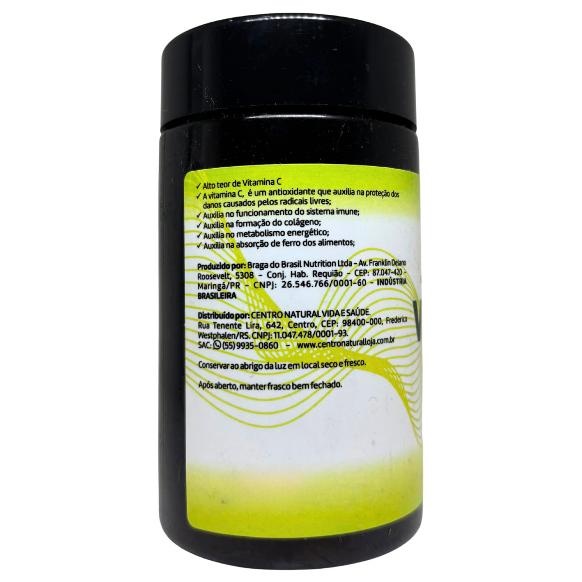 VITAMINA C (ÁCIDO ASCÓRBICO) 600MG 60 CÁPSULAS - Imagem 3