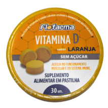 VITAMINA D SABOR LARANJA POTE 30 PASTILHAS