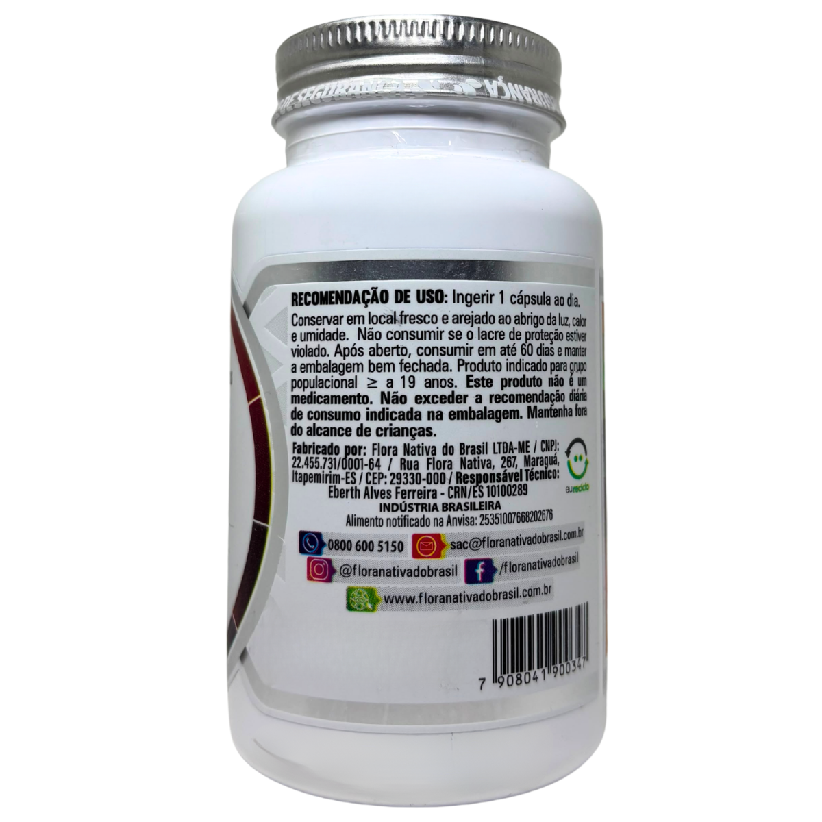 ZINCO QUELATO (12MG) 60 CÁPSULAS - Imagem 3