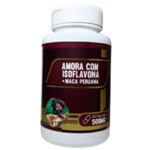 AMORA COM ISOFLAVONA + MACA PERUANA 500MG 60 CÁPSULAS