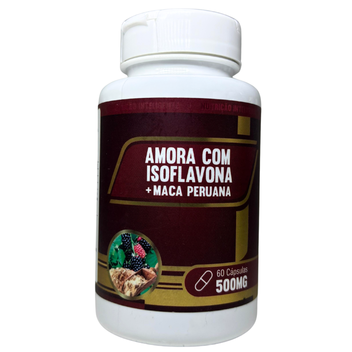AMORA COM ISOFLAVONA + MACA PERUANA 500MG 60 CÁPSULAS