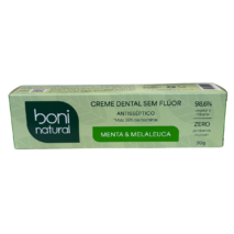 CREME DENTAL MENTA E MELALEUCA 90G SEM FLÚOR
