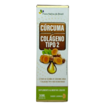 CÚRCUMA + COLÁGENO TIPO 2 30ML SABOR LARANJA
