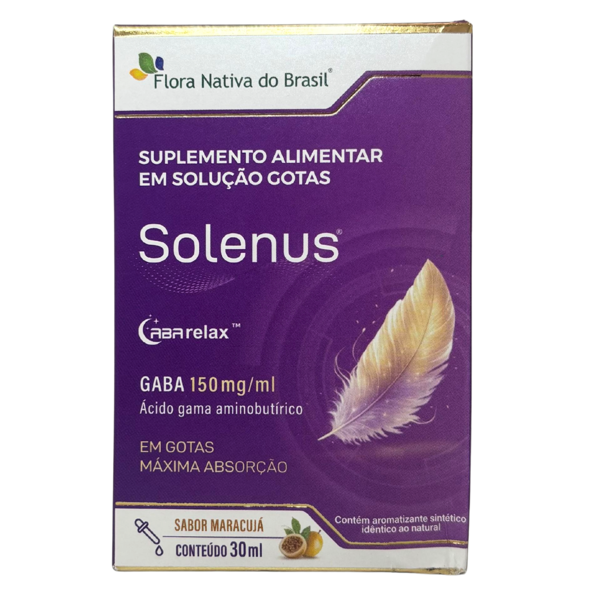 SUPLEMENTO SOLENUS (GABA 150MG/ML) SABOR MARACUJA 30
